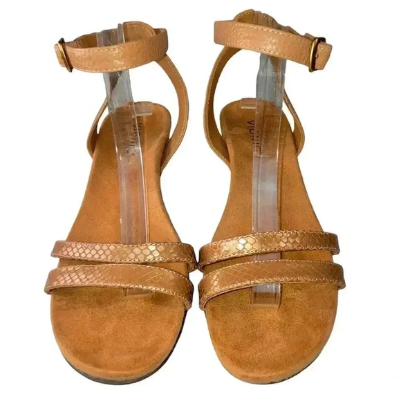 Vionic Shoes - Vionic Women’s Brown Orlanda Comfort Dressy Leather Strap sandal 9